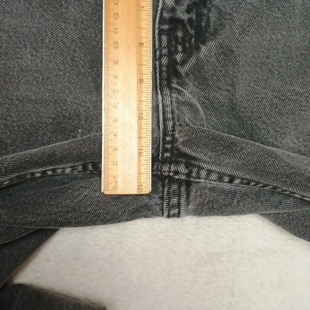 Vintage Levis 550 Jeans Mens 32x30 Black Y2K Straight Relaxed Charcoal Denim